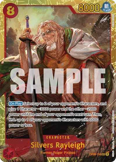 One Piece TCG OP08 Two Legends Shanks Manga Rare card